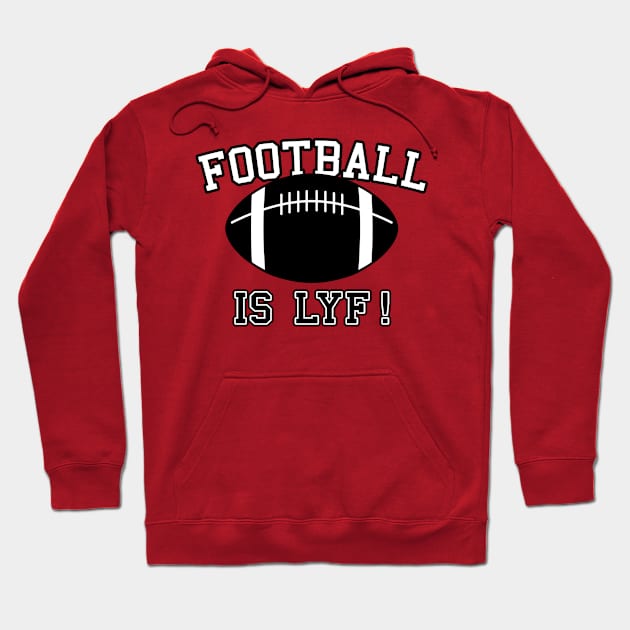 Football Lover Sports Fan Slogan Football Meme Gift For Football Lovers Hoodie by Originals By Boggs